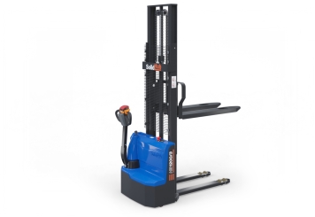 Stoccatore / carrello elevatore elettrico HE1200/3, altezza di sollevamento 86  - 3.000 mm, capacità di carico 1.200 kg, SolidHub 