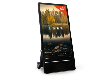 Totem numérique d'extérieur DAO-LCD43E, 43 in avec batterie, Android 13, TecMaschin 