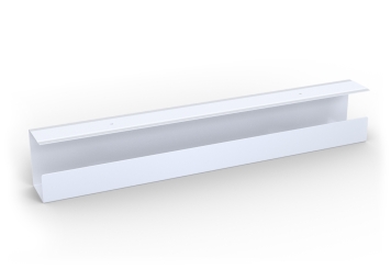 Goulotte de câbles pour bureau réglable en hauteur MILLA, Blanc 