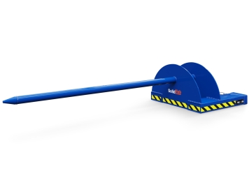 Éperon sur fourches pour chariot élévateur GTD2000, 1.000 kg capacité de charge, longueur du mandrin 2.000 mm, peint Acier, SolidHub 