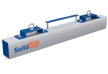910 mm Balai magnétique GMB91/20 pour chariot élévateur, charge max. 20 kg, SolidHub 