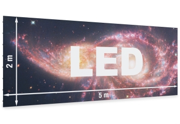 5 m x 2 m mur vidéo LED DVW-LED50-3/CB avec accès arrière, TecMaschin 