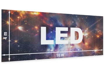 10 m x 4 m mur vidéo LED DVW-LED50-3/CF avec accès frontal, TecMaschin 