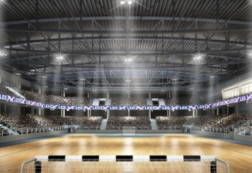 50 m x 1,5 m mur vidéo LED DVW-LED50-3/CB avec accès arrière, TecMaschin 