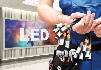 Établissement d'un devis pour un service de montage d'un mur vidéo LED 