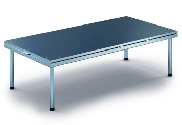 2 m x 1 m Mobile Eventbühne EBM850/2, 600 mm hoch, 1 Module, 850 kg max. Belastung pro Modul 