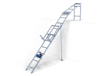 Dachdeckeraufzug / Dachlastaufzug DDA200/12, Max. Belastung 200 kg, 12 m Schienenlänge, SolidHub 
