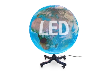 Schermo LED sferico GSMD-1/2.5, diametro 1.000 mm, TecMaschin 