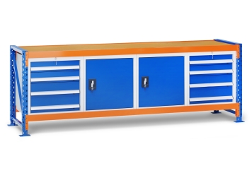 Armoire à outils WST avec porte, large 1.080 mm, profondeur 548 mm pour MFW/MFR 