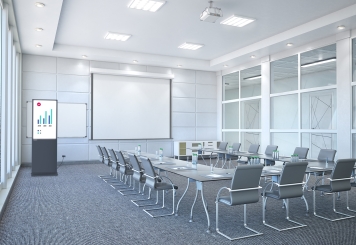 Totem numérique DKS-LED43, 43 in affichage, Android 13, Noir, TecMaschin 