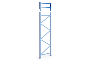 End frame extension for pallet racking systems PR15000, height 500 mm x depth 800 mm, TOPREGAL 