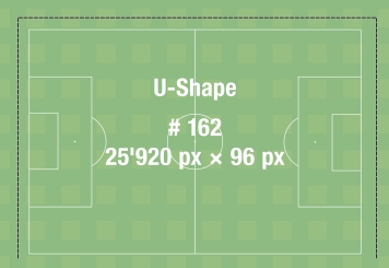 259,2 m  Panneaux LED pour stade SBO-LED10G, Écran LED de stade, forme U, 162 Panneaux, TecMaschin 