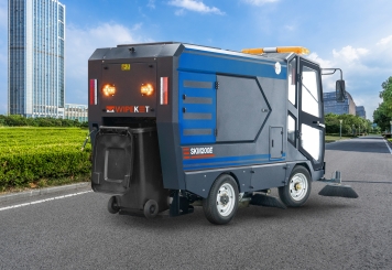 Balayeuse de voirie de rue à batterie SKM200E, 22.000 m²/h, 2.200 mm x 3.880 mm x 2.100 mm, wipeket 