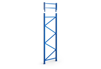 End frame extension for pallet racking systems PR15000, height 500 mm x depth 800 mm, TOPREGAL 