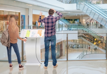 Affichage terminal interactif avec écran tactile DITT-LED32, Android 13, TecMaschin 