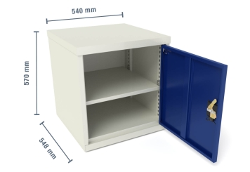Armoire à outils WST avec porte, large 540 mm, profondeur 545 mm pour MFW/MFR 