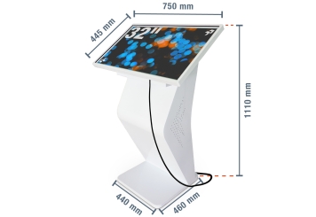 Affichage terminal interactif avec écran tactile DITT-LED32, Android 13, TecMaschin 