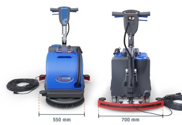 Autolaveuse SWM30, 1.200 m²/h, diamètre de brosse 430 mm, wipeket 