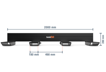 Langguttraverse für Gabelstapler GLT1500, Max. Belastung 1.500 kg, SolidHub 