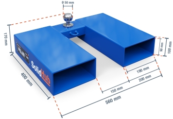 Aide de manœuvre pour les chariots élévateurs GRH100, Charge max. Charge 100 kg, SolidHub 