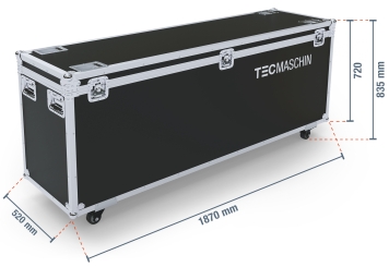 Caisse de transport, Flightcase TB190/55-1 pour DKS-LED43 et DKST-LED43, TecMaschin 