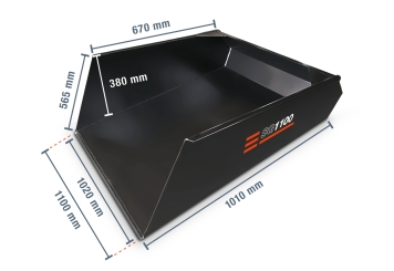 Godet pour chariot élévateur SG1100, 1.100 mm largeur, SolidHub 