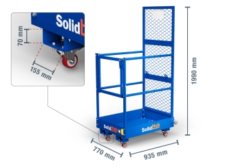 Plateforme / nacelle de travail AK360/1 pour chariot élévateur, SolidHub 