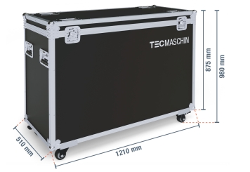 Borne interactive avec écran tactile DITT-LED32, avec mallette de transport TB-DITT32, Android 13, TecMaschin 
