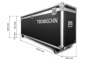 Totem numérique mobile DKST-LED43 avec écran tactile, coffret de transport inclus, Blanc, 43 in écran, Android 11, TecMaschin 