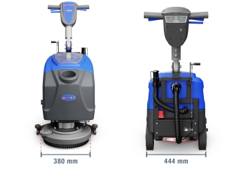 Autolaveuse WM20E avec batterie, 20 l réservoir d'eau fraîche, diamètre des brosses 380 mm, wipeket 