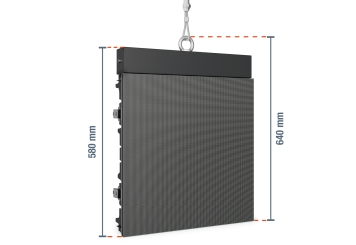 Mur vidéo LED DVW-LED50-3/CB Panneau unique avec accès arrière, 500 mm x 500 mm, TecMaschin 