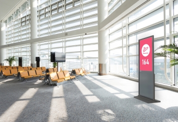 Totem numérique DKST-LED43 avec écran tactile, boîte de transport incluse, Noir, 43 in, Android 13, TecMaschin 