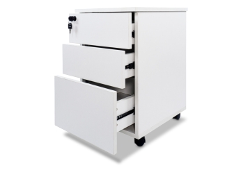 Caisson roulant FRIDA pour bureau, 3 tiroirs, 400 mm x 455 mm x 620 mm 