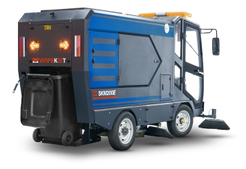 Balayeuse de voirie de rue à batterie SKM200E, 22.000 m²/h, 2.200 mm x 3.880 mm x 2.100 mm, wipeket 