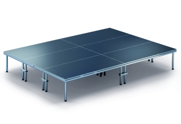 4 m x 3 m Mobile Eventbühne EBM850/2, 605 mm hoch, 6 Module, 850 kg max. Belastung pro Modul 