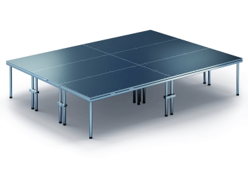 4 m x 3 m Mobile Eventbühne EBM850/2, 805 mm hoch, 6 Module, 850 kg max. Belastung pro Modul 