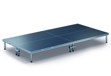 4 m x 2 m Mobile Eventbühne EBM850/2, 405 mm hoch, 4 Module, 850 kg max. Belastung pro Modul 