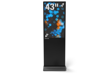 Totem numérique DKS-LED43, 43 in affichage, Android 13, Noir, TecMaschin 