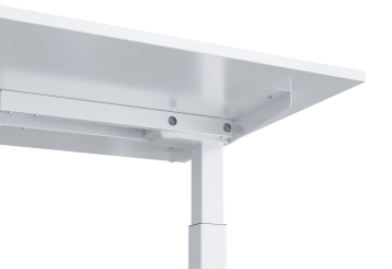 Table de bureau à réglage électrique de la hauteur MILLA200, blanc, 2.000 mm x 800 mm 
