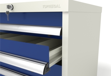 Armoire à outils WS4 avec 4 tiroirs largeur 540 mm/profondeur 548 mm pour MFW/MFR1000 