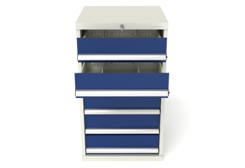 Armoire à outils WS6 avec 6 tiroirs largeur 540 mm/profondeur 748 mm pour MFW/MFR1000 