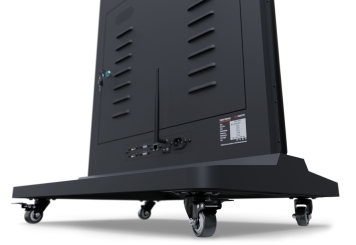 Totem numérique mobile DKS-LED43 avec mallette de transport, Noir, 43 in présentoir, Android 13, TecMaschin 