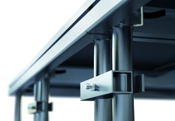 2 m x 1 m Mobile Eventbühne EBM850/2, 400 mm hoch, 1 Module, 850 kg max. Belastung pro Modul 