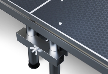 6 m x 3 m Mobile Eventbühne EBM850/2, 605 mm hoch, 9 Module, 850 kg max. Belastung pro Modul 