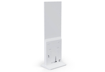 Totem numérique DKST-LED43 avec écran tactile, 43 in écran, Android 11, Blanc, 610 mm x 450 mm x 1.787 mm, TecMaschin 