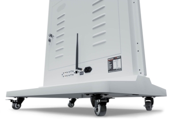 Totem numérique mobile DKST-LED43 avec écran tactile, 43 in, Android 11, Blanc, 610 mm x 450 mm x 1.877 mm, TecMaschin 