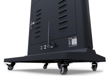 Totem numérique mobile DKST-LED43 avec écran tactile, coffret de transport, Noir, 43 in écran, Android 13, TecMaschin 