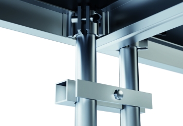 6 m x 3 m Mobile Eventbühne EBM850/2, 605 mm hoch, 9 Module, 850 kg max. Belastung pro Modul 