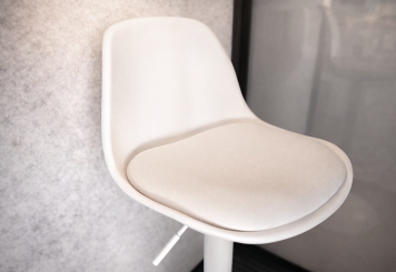 Bureau Cabine téléphonique /  cabine acoustique LIA100 pour 1 personnes, Noir, 870 mm x 866 mm surface de la pièce 