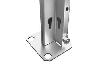 1 m Fachbodenregal FB200 / 30 cm tief / 2 m hoch / 3 Ebenen / Auflage Stahl / Fachlast 200 kg 